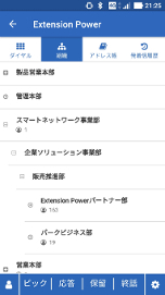 Extension Power モバイル 組織ツリー
